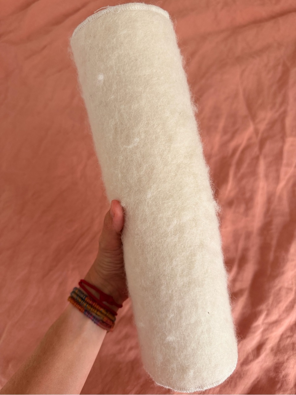 100% Organic Wool Changing Pad - Cream “Puddle Pad” - Picture 4 of 11